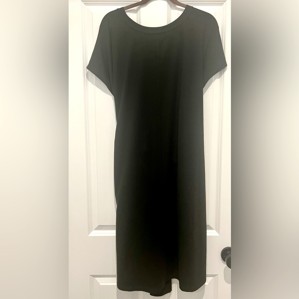 Universal Standard Black Dolman Sleeve Tie Dress. Size L. - Picture 2 of 6